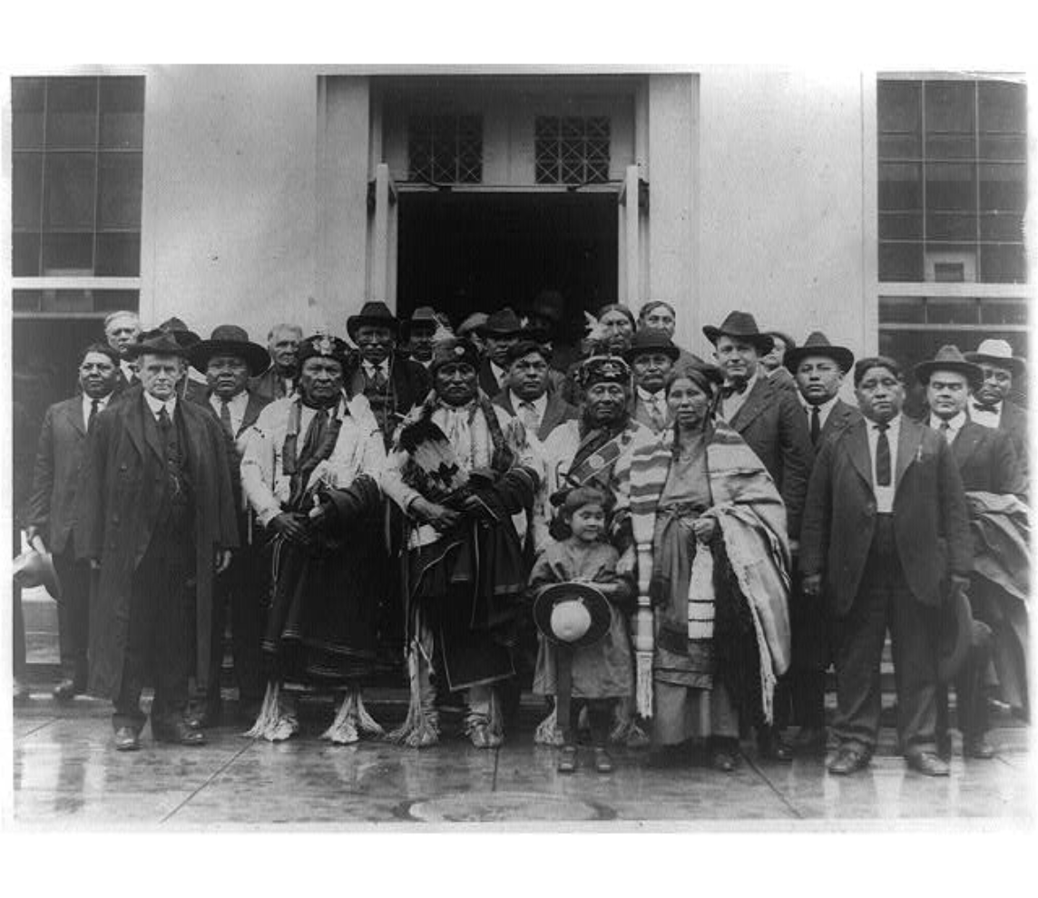 Osages in front of the White House